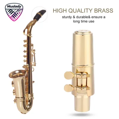 Muslady Eb Alto Sax แซ็กโซโฟน 7C ปากเป่าพร้อม Cap Pads เครื่องดนตรีอุปกรณ์เสริม
