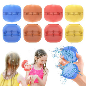 Reusable Water Splash Balls Colorful Water Filling Balloons Absorbent Ball Outdoor Pool Beach Play Toy Pool Party Favors Water Fight Games