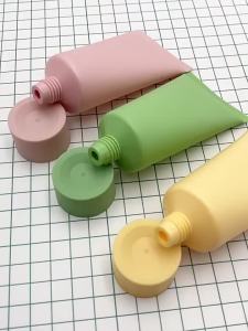 10/30/50pcs Empty 50/60/80/100/120ml Squeeze Tube With Bamboo Cap Soft Tube Lotion /Cream Bottle Cosmetic Container