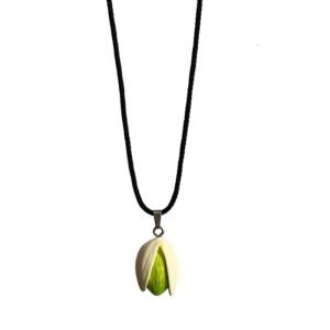 Realistic Pistachioes Charm Necklace Sturdy Alloy Material Portable Accessory for Gifting or Personalize Styles