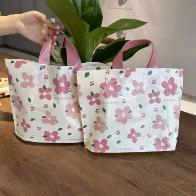 50 PCS PER PAK printed plastic bag high quality PEACH BLOSSOM PLASTIC BAG