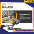 DEWALT DHS780T2-GB 54V XR FLEXVOLT MITRE SAW | MESIN PEMOTONG KAYU TANPA WAYAR. 