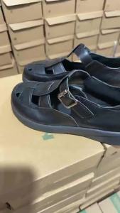 [Free Shipping] Thick-Soled Platform-Style Wedge-Heeled Sandals For Women Fashionable For Outdoor Wear 2025 Summer New Collection Genuine Leather Versatile For Various Occasions