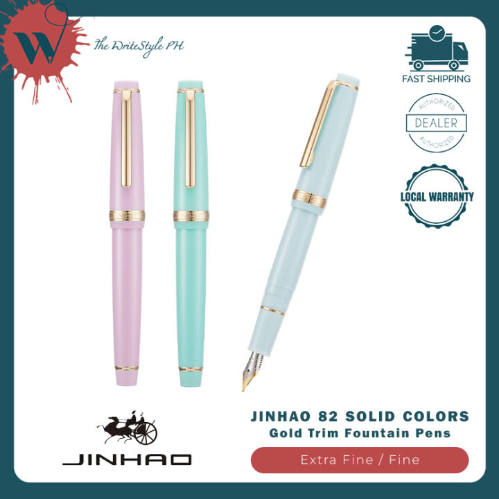 Jinhao 82 Solid Colors with Gold Trim Fountain Pens Lazada PH