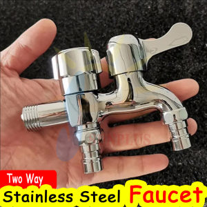 Stainless steel Two Way Faucet For Kitchen Faucet Outdoor Faucet Washing Machine Faucet