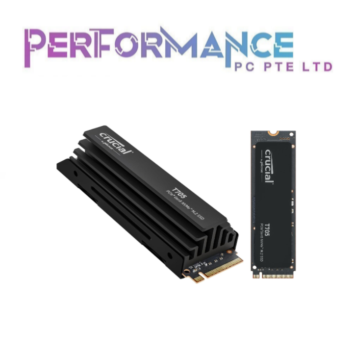 Crucial T705 1TB/2TB/4TB PCIe Gen5 NVMe M.2 SSD with