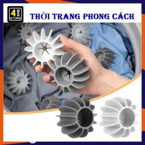 Combo 10 Banh Giặt Quần Áo Nhựa Dẻo Chống Rối Quần Áo Loại Lớn - Bóng giặt tạo lực ma sát cực tốt khi máy giặt chuyển động không làm phai màu quần áo / Bóng giặt silicon mềm / Quả Cầu Gai