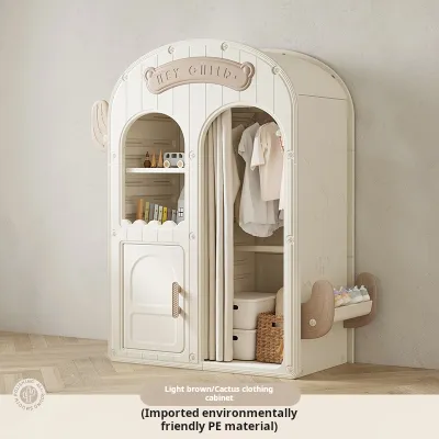 SG Stock - Kids Wardrobe Children Closet Toddles Cabinet Nursery Closet Cabinet Storage Modern Wardrobe for Children Room Decoration Wardrobe Fast Delivery