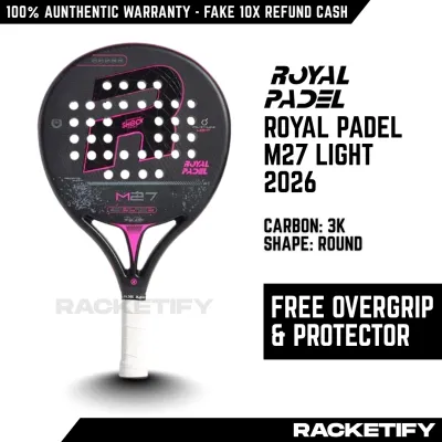 ROYAL PADEL M27 LIGHT 2026 Padel Racket 100% ORIGINAL / Racket Padel Royal Padel M27 Light 2026