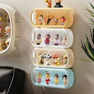 SWEOLQ Trong suốt Hộp đựng  Từ tính Nhựa Hộp lưu trữ đồ chơi búp bê Bền bỉ Có thể xếp chồng lên nhau Hộp trưng bày hình ảnh cho gia đình