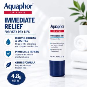 Aquaphor Lip Repair Healing Ointment Set Dry Cracked Lips Dry Skin Relief Fragrance Free Moisturizer