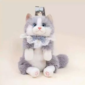 Balo Mèo Bông Lông Plush Cao Cấp Mini Đeo Đi Học Đi Chơi Du Lịch Quà Tặng Cho Bé Gái Học Sinh Sinh Viên Nữ