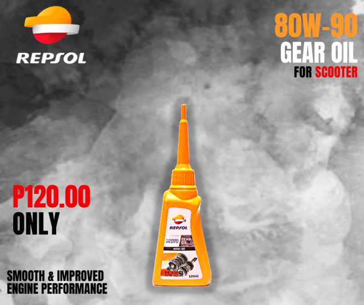 Repsol Gear Oil 80W90 for Scooter 120ml Lazada PH