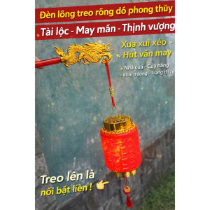 Đèn lồng treo rồng đỏ phong thủy – biểu tượng tài lộc may mắn thịnh vượng