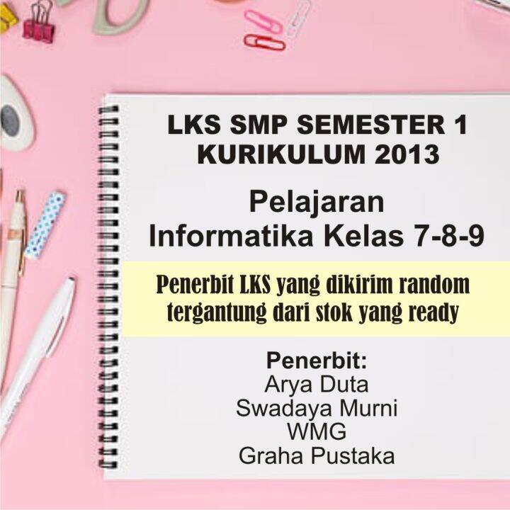 LKS Pelajaran Informatika SMP Kelas 7 8 9 Semester 1 Ganjil | Lazada ...