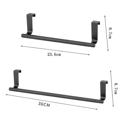 Stainless Steel Door Hanger Towel Rod Cabinet Towel Rack Behind Door Hanging Bar No Drill