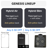 Genesis iPhone 18 Pro Max Case 18 Pro 17 Pro Max 17 Pro 17 16 Pro Max 16 Pro 16 15 14 Clear Thin Phone Casing Cover