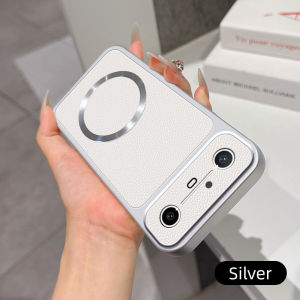 Casing for Tecno Spark Slim KM7k Matte leather case with charging magnetic ring anti drop and shockproof phone case