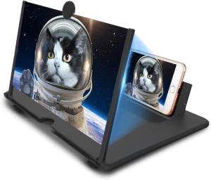 OMO READY STOCK - 3D Screen Magnifier HD Screen Magnifier Amplifier Mobile Phone Stand Phone Stand Cermin Pembesar /other / skrin pembesar telefon/screen magnifier/3d/big screen for Smartphone