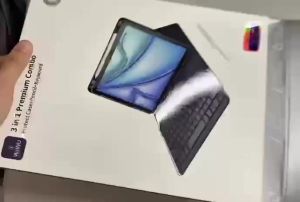 Bao Da Bàn Phím WIWU MK006 3 In 1 Cho iPad Pro Air 11 Inch Gen 10 Gen 11 Kèm Bút Cảm Ứng Trackpad Đa Điểm Chống Sốc