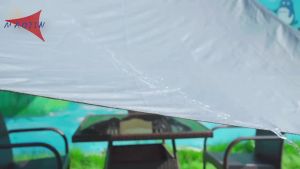 MaoJin Waterproof Rectangular Sand Sun Shade Sail Cannoy UV Resistant for Outdoor Patio Garden Backyard (We Make Custom Size)