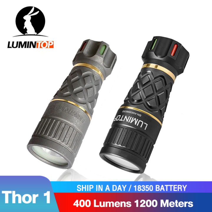 18350 LEP Flashlight Titanium Torchlight Long Range Portable Electric