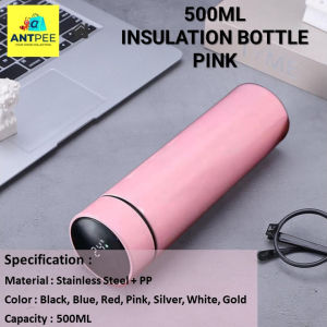 ANTPEE 500ML Insulation Bottle [TOUCH SCREEN] LED Temperature Display 304 Stainless Steel Bottle Thermos