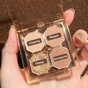 4 Color Diamond Eyeshadow Palette Pearlescent Matte Glitter Eyeshadow Palette