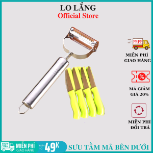 Dụng Cụ Bào Sợi Rau Củ Quả 2 Chức Năng  Inox Cao Cấp tặng thêm 1 dao gọt trái cây