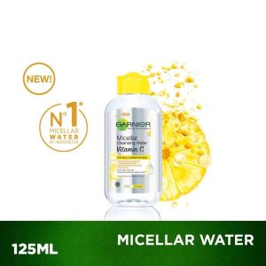 Garnier Micellar Cleansing Water Vitamin C Skin Care 125 - 400 ml || Pembersih Wajah Kulit Kusam