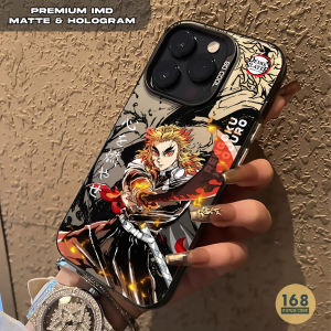 Premium Matte Hardcase IMD for Iphone DU559A Demon Slayer Casing Handphone Hologram Polycarbonate Color