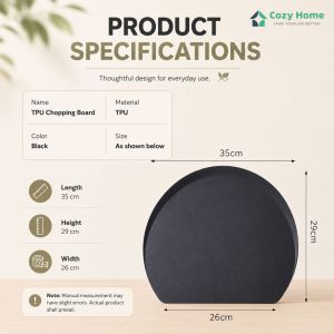 Kitchen Cutting Board Chopping Board Multipurpose Food Prep Board for Fruits Vegetables Meat Easy Clean