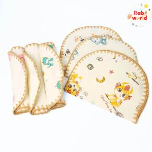 Gối Xô Cho Bé Sơ Sinh Vải Cotton 10 Lớp Cao Cấp Êm Ái Mềm Mịn Thoáng Khí Nhiều Họa Tiết Đáng Yêu Giúp Bé Ngủ Ngon