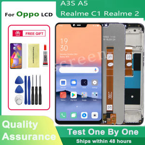 For OPPO A3S A5 A12E Reamle 2 Reamle C1 Original LCD Display Screen Touch Screen Digitizer Assembly Replacement Part for Oppo RMX1809