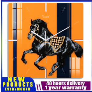 【Local seller +COD】60*60CM 3D Wall Clock Oversized Wall Watch Nordic Decoration Big Living Room 3D Metal Art Wall Clock Modern Office Home Decor