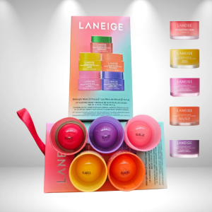 LANEIGE Midnight Minis Lip Sleeping Mask Set (5 Pieces) |Mini Size Maxi Hydration | Traveling or Gifting