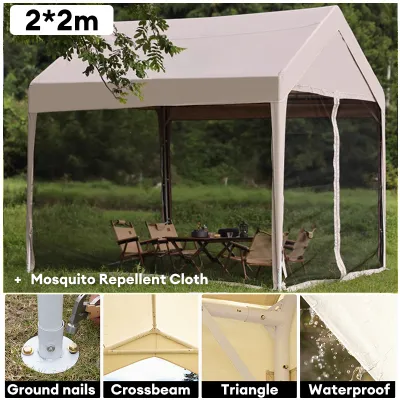 Retractable Assembled Tent Business Tent Canopy Outdoor Stall Tent Sun & Rain Typhoon Warning Level