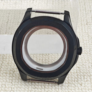 42MM Substitute Nautilus Grenade 316 Stainless Steel Black Square Automatic Mechanical Watch Case Suitable NH35/36 Movement