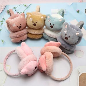 BETTERFORM Gift Boy /Girl Cartoon Bear Winter Plush Earmuffs For Baby Children Warm Earlap Ear Protection