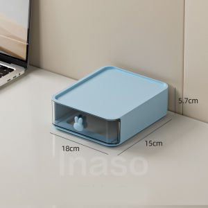 Inaso Rak Organizer Alat Tulis Meja Kantor Tempat Kosmetik Skincare Makeup Storage Laci Desktop Drawer Multifungsi HSB691