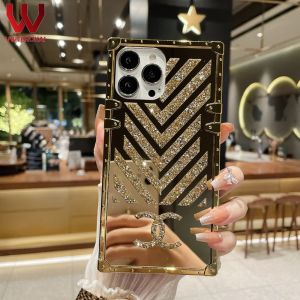 for Samsung Galaxy For Samsung Galaxy A14 A04E M04 A10 A10S A20 A30 A20S A54 A34 A24 A53 Luxury Fashion Square Glitter Bling Glossy Violent Bear Phone Case Soft Shockproof Protective Back Cover