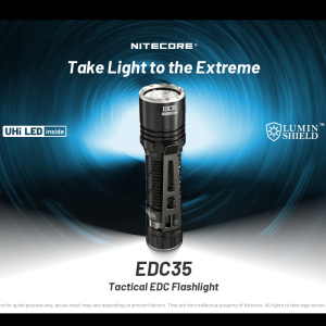 Nitecore EDC35 5000 Lumen EDC Flashlight USB-C Rechargeable High Power Super Bright Sticker for Everyday Carry