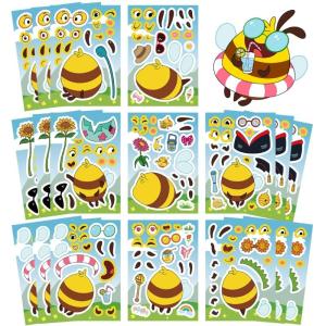 Reusable PVC Sticker Sheets For Tablets 24PCS Kids Safe Decorative Skin Scratch Resistant Easy Apply
