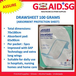 ASSURE Drawsheet for Elderly Incontinence 100gsm (1 packet = 5 pcs)