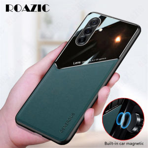 Roazic Cho Samsung Galaxy A36 5G vỏ điện thoại Da Bìa Được Xây Dựng Trong Xe Hơi Kim Loại tấm kính Ốp bảo vệ PW-1