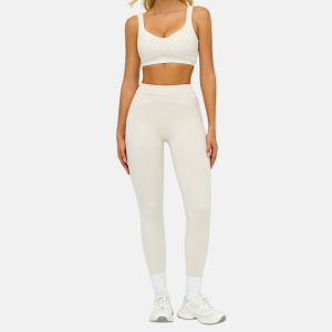 2026 Hot Sale [ Shipped from China ] In-stock quick yoga outfit set for women summer high-elasticity naked-feel fitness wear beginner training Pilates sports set B3