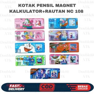 Kotak Pensil Magnet Kalkulator + Rautan NC 108/ 808