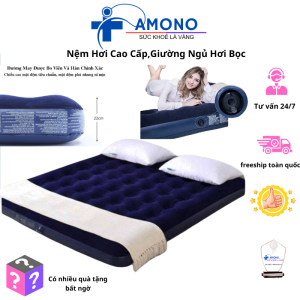 Nệm Hơi Cao Cấp Hàng Chính Hãng - AMONO Giường Ngủ Hơi Bọc Chung Gấp Gọn Tự Phồng Êm Ái Cho Gia Đình