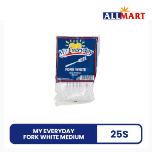 My Everyday Fork White Medium 25s - AllMart Online Grocery