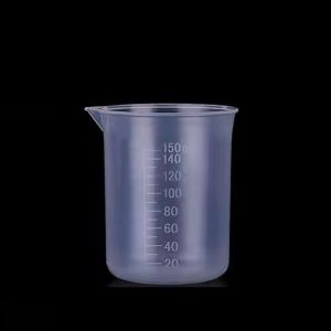 HJKL น้ำหนักเบามาก 1ชิ้นค่ะ โปร่งใสโปร่งใส วางซ้อนกันได้ หนาขึ้น สำหรับการทดสอบในห้องปฏิบัติการในครัว ถ้วยผสมอาหาร บีกเกอร์ ถ้วยวัดขนาด กระบอกที่สำเร็จการศึกษา